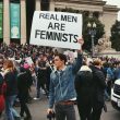 femminismo uomini protesta
