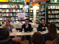 Paolo Rossi, Gian Paolo Serino, Roberta Torre, Milano, Libreria Feltrinelli. Foto di Tiziana Mazzaglia.