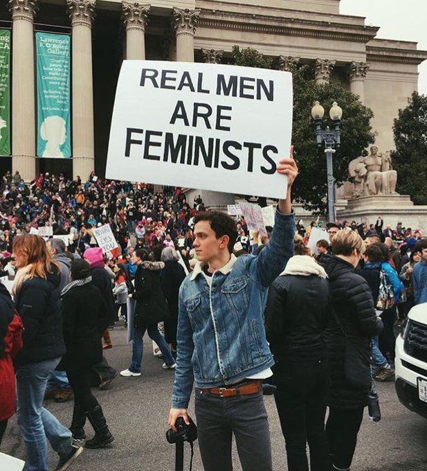 femminismo uomini protesta