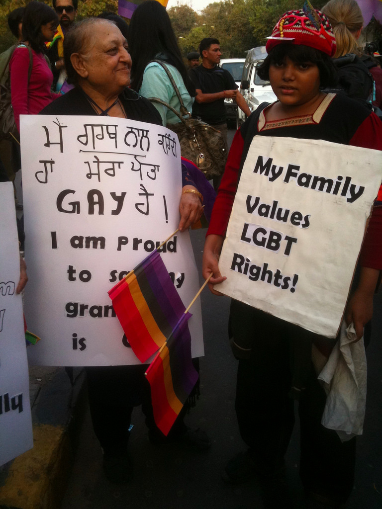 diritti LGBT in india dimostrazioni