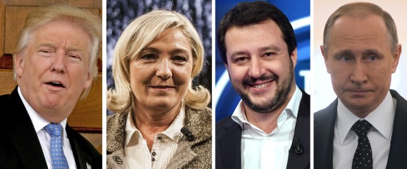 Isis, Putin, Trump, Salvini, Le Pen