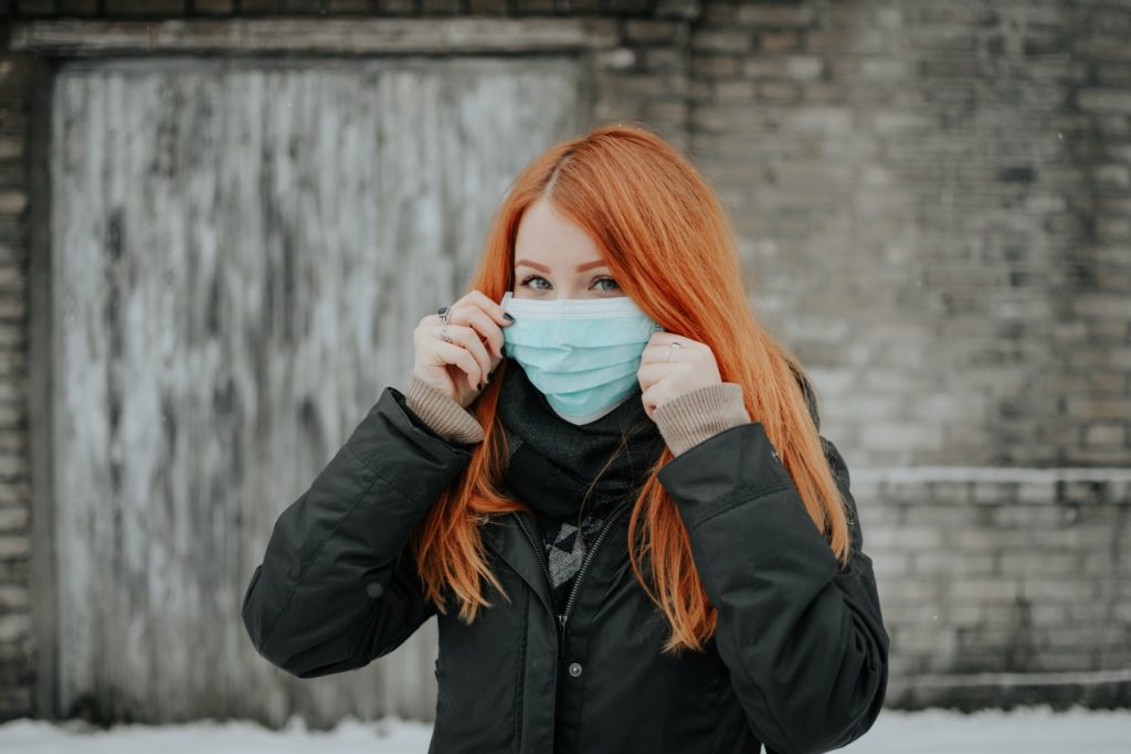 redhead mask covid